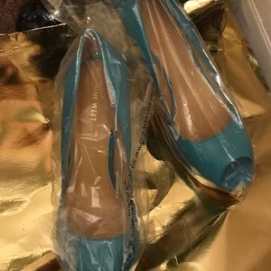 NINE WEST Turquoise  heels